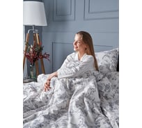 Комплект постельного белья Guten Morgen бязь, рис.1173, Millennium 1.5 спальное, с наволочкой, 50x70 см GMБ-1173-143-150-50