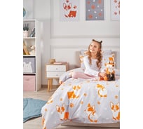 Комплект постельного белья для детей Guten Morgen бязь, рис.1169, Corgi 2 спальный Макси с наволочкой, 50x70 см GMБ-1169-175-220-50
