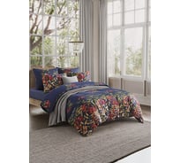 Комплект постельного белья Guten Morgen поплин, Амелия рис. 1153 2 спальный с наволочкой, 70x70 см ПБ-1153П-175-180-70