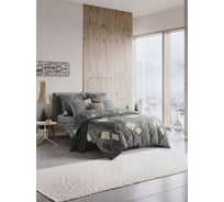 Комплект постельного белья Guten Morgen поплин, рис,1127, Rhomb 1,5 спальный с нав, 50x70 см СП-1127-143-150-50