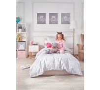 Комплект постельного белья для детей Guten Morgen бязь, рис.1170, Owls 1.5 спальное, с 1 наволочкой, 50x70 см GMБ-1170-143-150-50-1