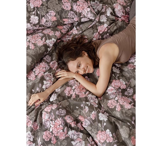 Комплект постельного белья Guten Morgen бязь, рис.995, Constance Дуэт, с наволочкой, 70x70 см D-995-143-240-70