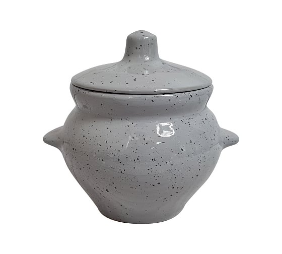 Горшок для жаркого Борисовская керамика 0.5 л, с ручками, туман 109524