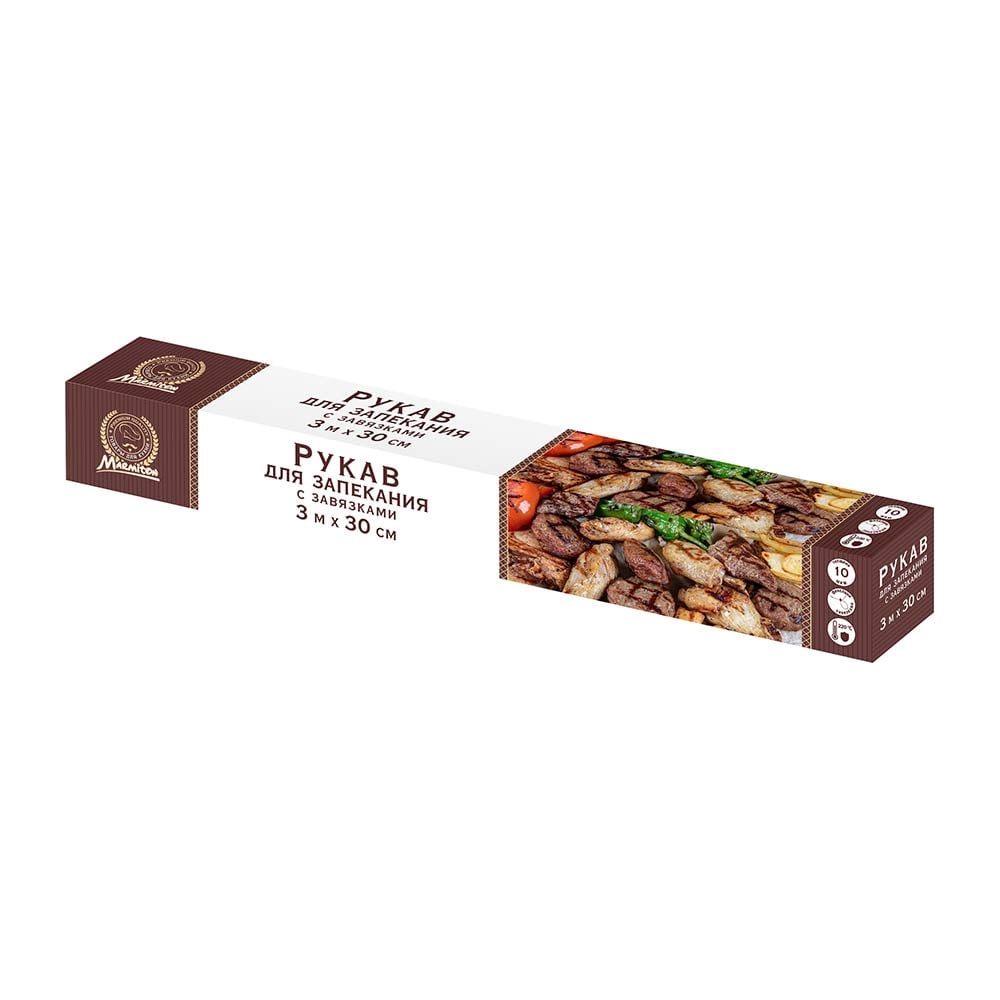Рукав для запекания Marmiton с завязками 30смх3м, 10 мкм отгрузка ...