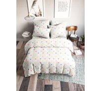 Комплект постельного белья Веселина Влюбленность 10361-1, бязь 120 гр., 1.5 спальный, 70x70 (2), стандарт 700189ВС12053