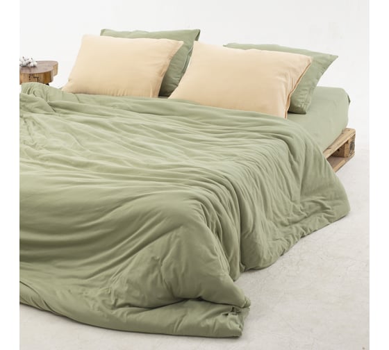 Пододеяльник KUPU-KUPU CANDY 220х200 см, трикотаж, олива KPC-22/олива