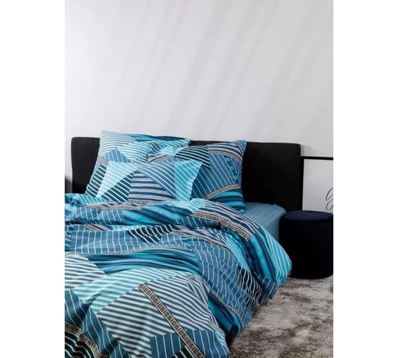 Комплект постельного белья Luisa De Rizzo Страйп 70933-1+70758-2 бязь 120 г/кв.м, 1.5 спальный 50x70 2 шт 200593ПК30