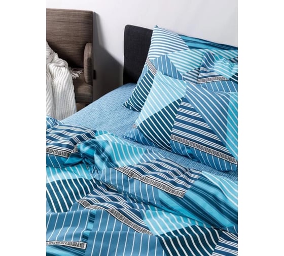Комплект постельного белья Luisa De Rizzo Страйп 70933-1+70758-2 бязь 120 г/кв.м, 2 спальный 50x70 2 шт 200593ПК32