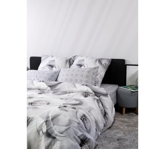 Комплект постельного белья Luisa De Rizzo Розы 70959-1+70960-1 поплин семейный 70x70 2 шт 300372ПК94