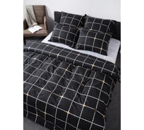 Комплект постельного белья Luisa De Rizzo Клетка 20214-1+20214-2 поплин ЕВРО 70x70 2 шт LdR/20214-1+20214-2107