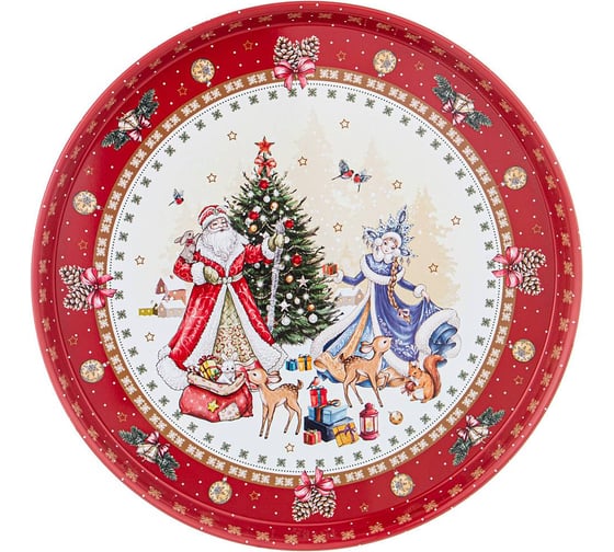 Поднос сервировочный Agness CHRISTMAS COLLECTION 33x2,1 см 898-026