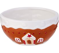 Салатник Agness Пряничный домик 15,3x7,5 см, 700 мл (Кор=24 шт.) 358-2277