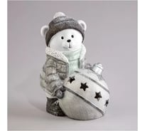 Статуэтка Lefard СНЕГОВИК с LED-подсветкой 17x13x22,5 см 121-148