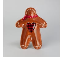 Тарелка закусочная Agness ПРЯНИЧНЫЙ ДОМИК 20.8x15.5x2.8 см 358-2275