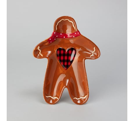 Тарелка закусочная Agness ПРЯНИЧНЫЙ ДОМИК 20.8x15.5x2.8 см 358-2275