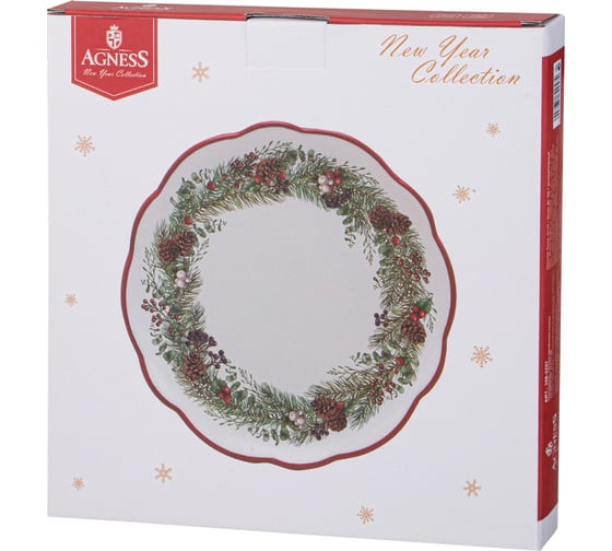 Тарелка обеденная Agness CELEBRATION 24.5x2.5 см 358-2257