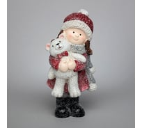 Фигурка Lefard ДЕВОЧКА с медведем 12x8,9x21,5 см 248-169