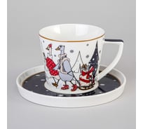 Чайная пара Lefard FAMILY CHRISTMAS 250 мл (кор=24 наб.) 425-129