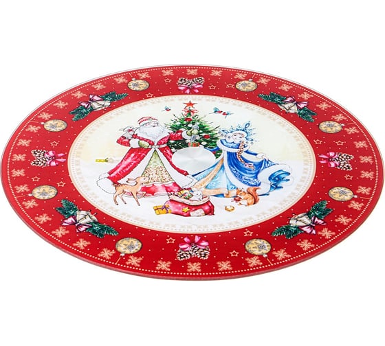 Вращающаяся тортовница Agness НОВЫЙ ГОД 32x2,5 см 357-249 1
