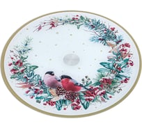 Вращающаяся тортовница Agness СНЕГИРИ 32x2,5 см 357-258