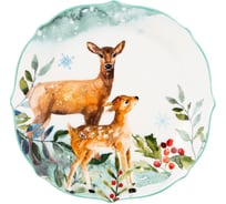 Тарелка закусочная Lefard ЛЕСНАЯ СКАЗКА ОЛЕНИ 20.5 см 409-159