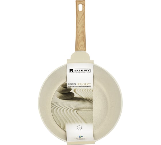 Сковорода Regent inox глубокая 24см (литой алюминий) Linea LEGGERO (индукция) 93-AL-LG-2-24