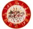 Тарелка обеденная Lefard ЧАСЫ 20.5 см красная 85-1818 1