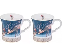 Набор кружек Lefard CHRISTMAS 2 шт, 320 мл, пэчворк (кор 24 шт.) 417-116