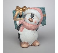 Фигурка Lefard ПИНГВИН С ПОДАРКАМИ с LED-подсветкой, 12x8x13 см 248-161