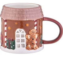 Кружка Agness ПРЯНИЧНЫЙ ДОМИК 13.5x9.7x9.8 см, 430 мл 358-2280