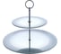 Сервировочное блюдо Agness SILVER MIRROR 2-х ярусное, 19/30 см 357-253-1 1