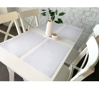 Плейсмат Dekorelle 41x26 см, толщина 0.8 мм, белое, глянец/глянец PM-W_GL-41x26_p