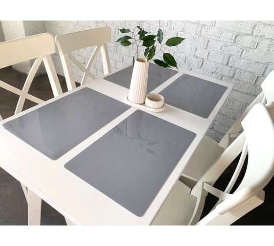 Плейсмат Dekorelle 41x26 см, толщина 0.8 мм, серое PM-RC/GR-41x26_p 1
