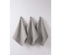 Вафельные полотенца Guten Morgen Diana, Лавиния, серый, 48x70 см, 3 шт. НПВDЛ-Сер-48-70-3