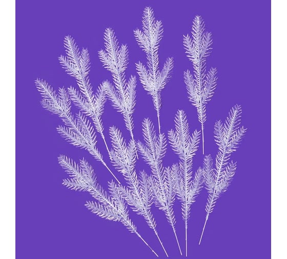 Ветка (лапка) Crystal Trees белая, 17*10 см, 10 шт. KP-VL-10