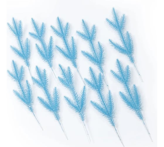Ветка (лапка) Crystal Trees светло-голубая, 17*10 см, 10 шт. KP-VL-40