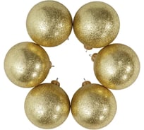 Елочный шар Crystal Trees Северное сияние d65 мм, 6 шт. HP-SS-65-зол