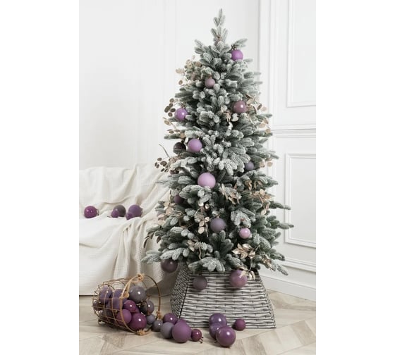 Елка искусственная новогодняя Crystal Trees Ель БАРСЕЛОНА в снегу, 150 см, литая KPs70150
