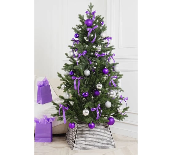 Елка искусственная новогодняя Crystal Trees Ель ДЕЛФА 180 см, литая KPb-53180