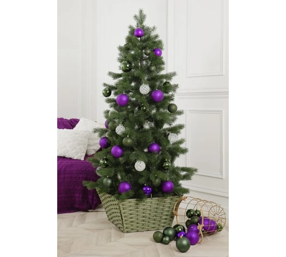 Елка искусственная новогодняя Crystal Trees Ель ЗВЕЗДНАЯ 150 см, литая KPb-54150