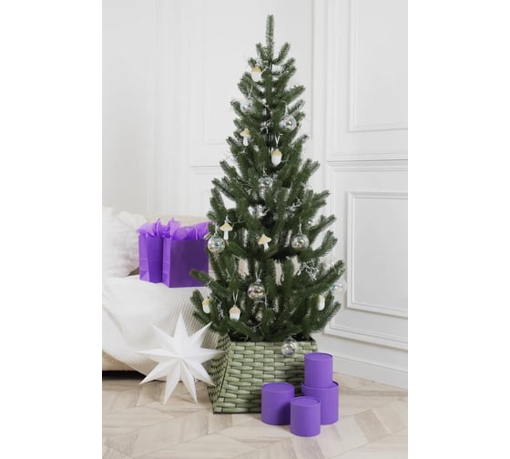 Елка искусственная новогодняя Crystal Trees Ель ЛУКОМОРЬЕ 150 см, литая KPb-57150 1