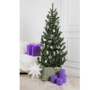 Елка искусственная новогодняя Crystal Trees Ель ЛУКОМОРЬЕ 210 см, литая KPb-57210