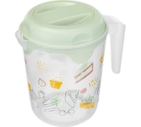 Кувшин для блендера (миксера) Phibo с декором, 2 л, зеленый 435260909