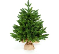 Ель искусственная новогодняя Crystal Trees ТРИУМФ с вплетенной гирляндой, 90 см, литая KP65090L