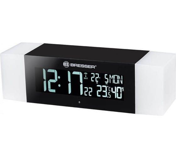 Радио с будильником и термометром Bresser MyTime Sunrise Bluetooth, черное 74663
