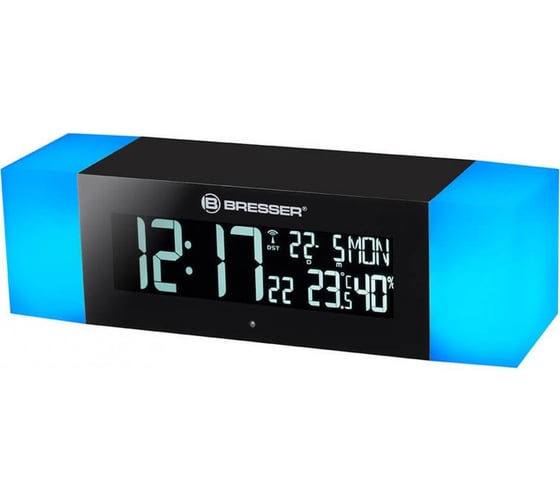 Радио с будильником и термометром Bresser MyTime Sunrise Bluetooth, черное 74663