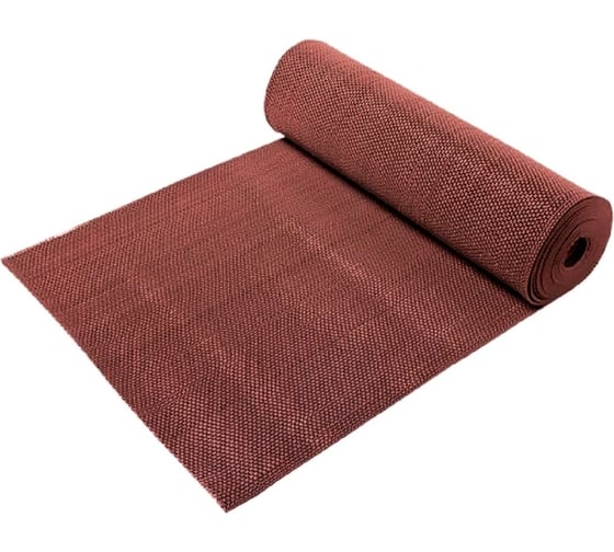 Противоскользящая дорожка ComeForte ПВХ S-mat Zig Zag 0,9x12 м, 8 мм, коричневый, SM-011 1