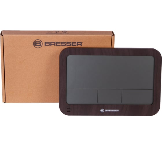 Настенные/настольные часы Bresser MyTime MC LCD в корпусе под дерево 75695