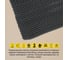 Противоскользящая дорожка ComeForte ПВХ S-mat Zig Zag 0,9x12 м, 8 мм, черный, SM-015 3