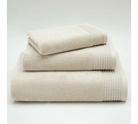 Полотенца махровые Guten Morgen Винарн, Кремовый 30x30 см, 50x90 см, 70x140 см НПМ-СБеж-30-50-70